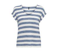 Only T-shirt Onllira Life JRS col en V manches courtes – Infinity – L Femme