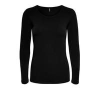 T-shirt femme Only «Live Love Life» manches longues col rond noir S