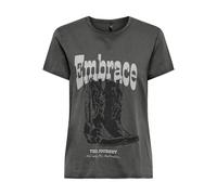 T-shirt femme Only Lucy Gris S