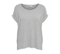 Only T-shirt femme Onlmoster S/S Top Noos Jrs – gris chiné – XS (FR 36 / taille fabricant 34)