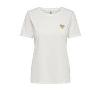 Only T-shirt ONLKita or / blanc Taille S