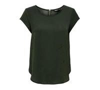 T-shirt femme - Only - onlvic solid ptm - couleur unie - coupe ample - fermeture zip dos 38