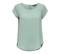 Only Chemisier ONLVIC femme uni à manches courtes col rond basique Menthe Taille 42