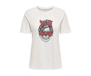 T-shirt femme Only Stella Blanc L