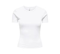 T-shirt femme Only Val O-neck Blanc S