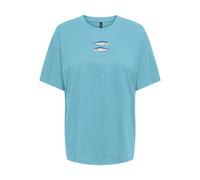 T-shirt femme Only Vivvi Lovely Bleu S