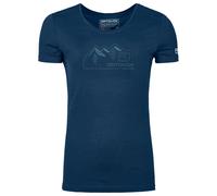 Ortovox - 150 Cool Vintage Badge TS - T-shirt en laine mérinos femme Deep Ocean - L