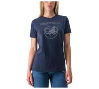 Castelli Pedalare Short Sleeve T-shirt Bleu S Femme