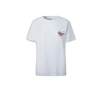 Pepe Jeans - T-shirt à Manches Courtes avec Graphique au Dos - Femme - Tops - Blanc - Taille: 38 FR