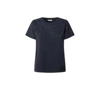 Pepe Jeans - T-shirt bleu marine avec des détails scintillants - Femme - Tops - Bleu - Taille: 38 FR