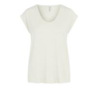 T-shirt femme Pieces Billo Lurex Blanc S