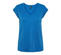 T-shirt femme Pieces Billo Lurex Bleu M