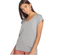 T-Shirt Femme - PIECES - pcBillo Lurex Stripes - Manches courtes - Gris XS