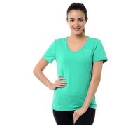 T-Shirt Femme - REEBOK - SE Vneck Tee S - Bleu - Coton - Manches courtes S