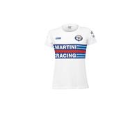 T-Shirt Femme Réplica Blanche Manches Courtes MARTINI RACING - SPARCO ✔️