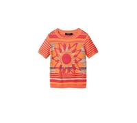 T-shirt Femme Rose Coton DESIGUAL GR77220 - Impression - Été XXL