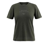 Salewa Eagle Eitd Alpine Merino Short Sleeve T-shirt Vert S Femme