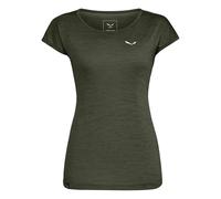 Salewa T-shirt femme Puez Mélange Dry manches courtes Dark Olive Melange XS EU