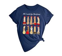 T-shirt femme sexy La chemise de Noël moche des femmes et des hommes Chemise du Père Noël Dirty Christmas T-shirt de Noël amusant Cadeau pour Noël Secret Santa Gift Pull assorti Femme Turquoise