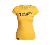 T-shirt femme Singing Rock Backbone Arrow Jaune XS