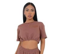T-shirt femme Sixth June Embroidery Marron S
