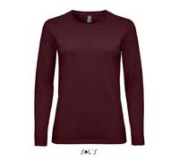 T-shirt femme Sol's Imperial Lsl Rouge S
