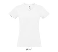 T-shirt femme Sol's Imperial V Blanc 2XL