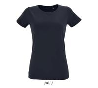 T-shirt femme Sol's Regent Fit Bleu M