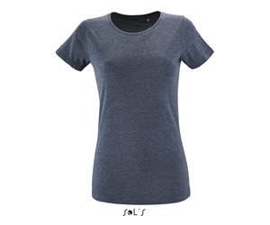T-shirt femme Sol's Regent Fit Bleu M