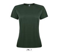 T-shirt femme - Sol's - Sporty - 100% coton - Vert foret - Manches courtes M
