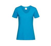 T-shirt femme Stedman Classic v-neck Bleu S