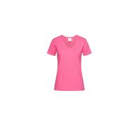 Stedman T-shirt Classic-T V-neck ST2700 – coupe droite, manches courtes – Femme Rose 38 (S)