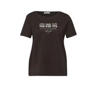 T-shirt femme Street One LTD QR Basic Marron 36