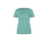 super.natural - Women's Duck Dive Tee - Haut en mérinos - S - lagoon green / various