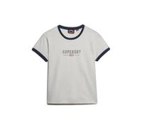 Superdry & Co T-shirt bleu / blanc cassé, Taille S