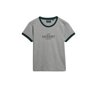 Superdry & Co T-shirt gris / gris chiné / vert foncé / melon, Taille S
