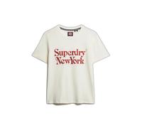 T-shirt femme Superdry Brand Mark Blanc L