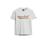 Superdry Rainbow Logo Relaxed Short Sleeve T-shirt Gris S Femme