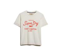 Superdry T-shirt Heritage Hamptons manches courtes Beige M Femme