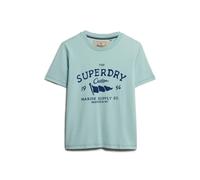 Superdry Heritage Hamptons Short Sleeve T-shirt Bleu XS Femme