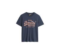 Superdry Metallic Vl Relaxed Short Sleeve T-shirt Bleu 2XS Femme