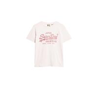 Superdry Metallic Vl Relaxed Short Sleeve T-shirt Blanc L Femme
