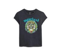 Superdry Motorhead Cap Band Short Sleeve T-shirt Noir S Femme