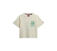 Superdry T-shirt Roadside Trade coupe relaxed manches courtes blanc cassé Taille L