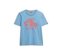 Superdry Roadside Trade Relaxed Short Sleeve T-shirt Bleu 2XS Femme