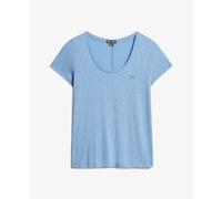 Superdry Scoop Neck Short Sleeve T-shirt Bleu XL Femme