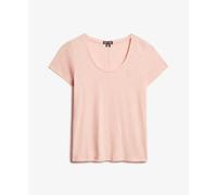 T-shirt femme Superdry Scoop Neck Rose 2XS