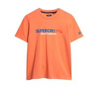 Superdry Sportswear Logo Relaxed Short Sleeve T-shirt Orange L Femme