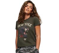T-shirt femme Superdry Tattoo Graphic annÃ©es 90 Vert S