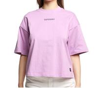 Superdry Code Tech Os Boxy Short Sleeve T-shirt Violet L Femme